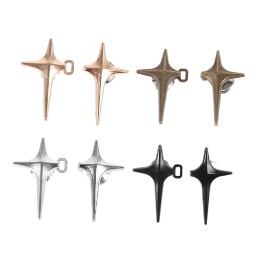 Ipetboom 8 Paare Pin-Taste Hosenknopfspanner Hosen Taillenstraffer Taillenschnalle Taille für Jeans Knopfstift Knopfnadeln Knöpfe für Bekleidung Hosenbundstraffer Metall von Ipetboom