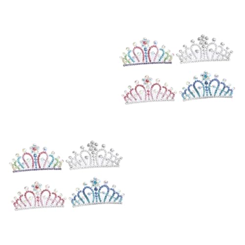 8 Stk Kinder krone Haar kämme Haarnadel Haarspangen für Kinder Kämme für Mädchen haarschmuck Tiara Krone für Kinder Haarkamm aus Kristall kleines Mädchen Kopfbedeckung Zubehör Baby von Ipetboom