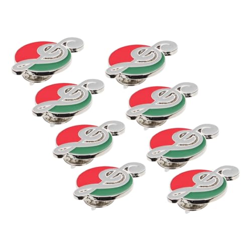 Ipetboom 8 Stück Musiknoten Brosche Anstecknadel Für Damen Und Herren Musikalische Corsage Broschen Schal Jacke Kleid Anzug Hemd Tasche Hut Zubehör Für Geburtstag von Ipetboom