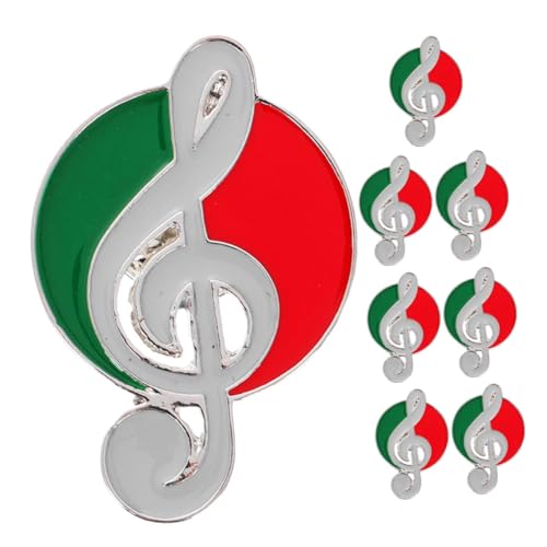 Ipetboom 8 Stück Teiliges Musiknoten Broschen Emailliertem Schutz Leicht und Komfortabel Modische Anstecknadeln für Pullover Jacken Taschen Hüte Langlebige Farbintensive Schmuckaccessoires von Ipetboom