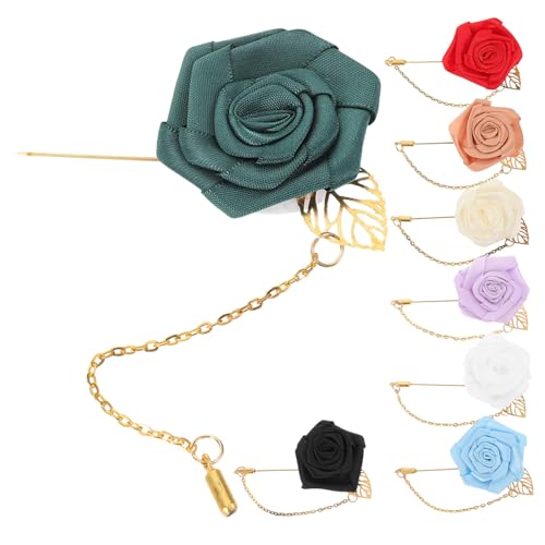 Ipetboom 8 Stück Teiliges Rosenblüten Anstecknadel für Herren Leichtes Elegantes Hochzeits Boutonniere mit Vielseitige Braut Schmuck Accessoires für Anzug Party und von Ipetboom