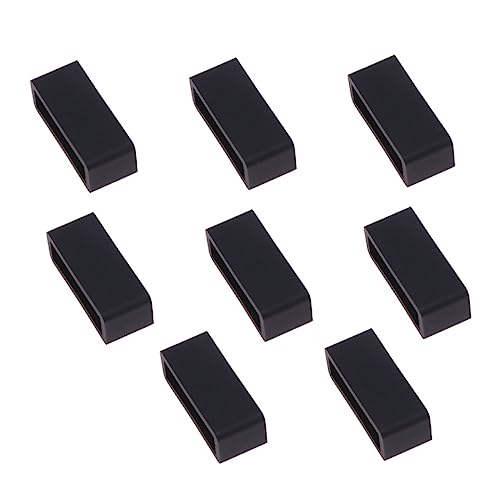 Ipetboom 8 Stück Teiliges Silikon Uhrenarmband Ersatzband mit Halterung Strapazierfähiger Silikonring für Austausch Abgenutzter Armbänder Langlebig Verschleißfest von Ipetboom