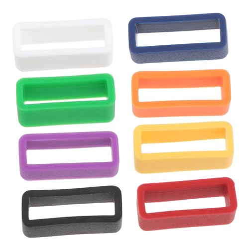 Ipetboom 8 Stück Teiliges Silikon Uhrenarmband Schlaufe Bunte Fall Ring Loop Ersatz für Armbanduhren Weiche Langlebige Zubehör für Sicheren Halt von Ipetboom