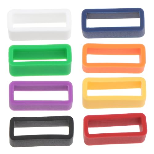 Ipetboom 8 Stück Teiliges Silikon Uhrenarmband Schlaufen Rutschfester Halter Ersatzring für Uhrenarmbänder Weiche Komfortable Schlaufe in Weiß Gelb Violett Grün Blau Orange Sichere Ipetboom 8 Stück Teiliges Silikon Uhrenarmband Schlaufen Rutschfester Halter Ersatzring für Uhrenarmbänder Weiche Komfortable Schlaufe in Weiß Gelb Violett Grün Blau Orange Sichere von Ipetboom