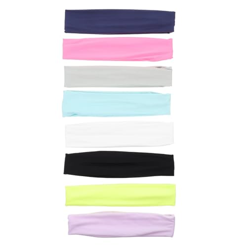 Ipetboom 8 Stück Teiliges Sports Stirnband Elastisches Haarband mit Schweißabsorption und Feuchtigkeitsableitung Atmungsaktiv und Bequem für Damen und Herren Beim Yoga Laufen Fitness und Ipetboom 8 Stück Teiliges Sports Stirnband Elastisches Haarband mit Schweißabsorption und Feuchtigkeitsableitung Atmungsaktiv und Bequem für Damen und Herren Beim Yoga Laufen Fitness und von Ipetboom