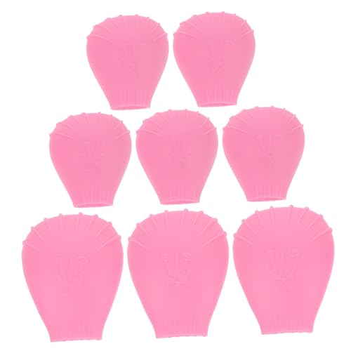 Ipetboom 8 Teiliges Make Up Pinsel Set Schutz Gesichtskosmetik Pinselhüllen Kappe Pinsel Applikatoren Für Kosmetik Mischpinselkappe Make Up Pinsel Organizer Halter Rosa Kieselgel von Ipetboom