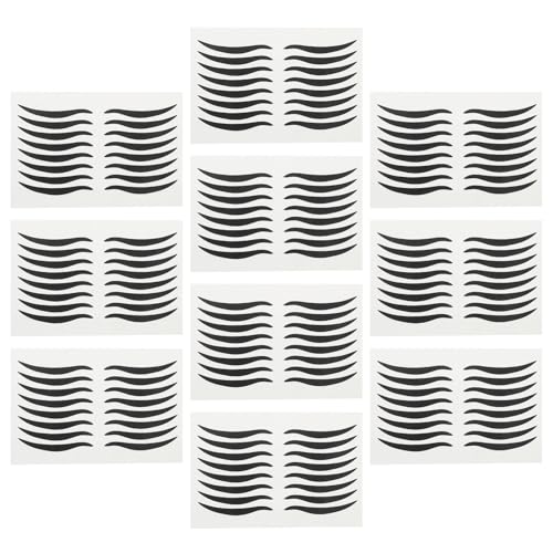 Ipetboom 80paare Schwarze Temporäre Eyeliner-aufkleber Aus Kunststoff Mit Geflügelten Eyeliner-aufklebern Für Partys Bühnenauftritte Augen-make-up-zubehör von Ipetboom