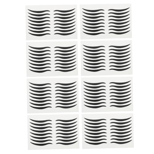 Ipetboom 80 Paare Schwarze Wasserfeste Eye Make Up Sticker Temporäre Eyeliner Schablone Langanhaltender Lidschatten Einfach Anzuwenden für Abend und Make Up von Ipetboom