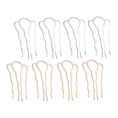 Ipetboom 8stücke Unbearbeitete Haarspangen Für Diy-ornamente Bastelbedarf Und Dekoration Gold Silber von Ipetboom