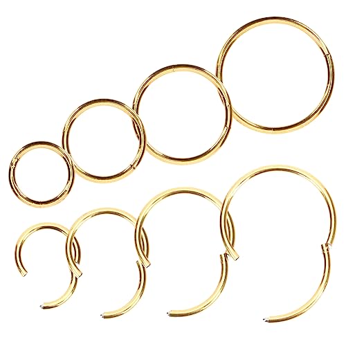 Ipetboom 8stücke Goldschmuck Nasenring Aus Edelstahl Spiral-nasenringe Für Frauen Nasenschmuck Aus Nasenringe Mit Hoher Qualität Und Angenehmer Tragegefühl von Ipetboom