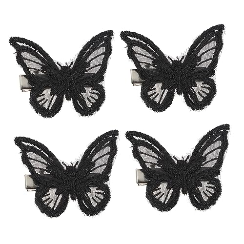 Ipetboom 9paare Gestickte Schmetterlings-haarspangen Doppelstöckige Spitze Haarclips Für Mädchen Rutschfeste Haarschmuck Für Hochzeiten Und Festliche Anlässe von Ipetboom