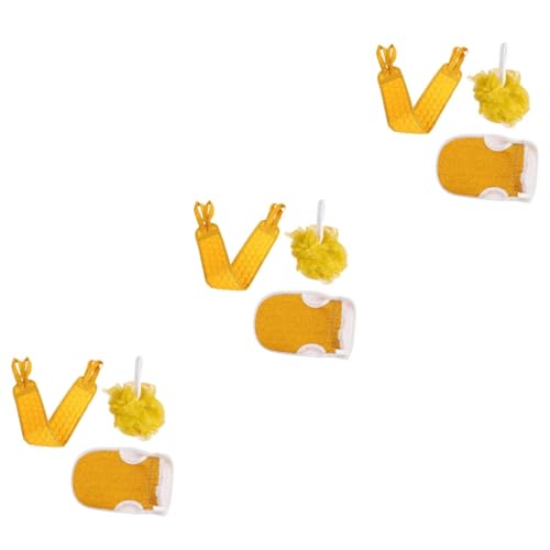 Ipetboom 3sets Ergonomische Badetuch Set Zurück Dekontamination Bad Für Dusche Peeling 3 Stücke * 3 von Ipetboom