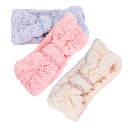 9 Stk Stirnband aus korallenrotem Fleece Spa Stirnbänder aus Korallenvlies Tiara Haarbänder Haarband für Mädchen Haarpflegezubehör Makeup entferner Schal Haarschmuck Kopfbedeckung von Ipetboom