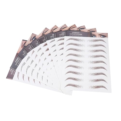 Ipetboom 9blätter Imitative Augenbrauentattoos Augenbrauen Transfer Aufkleber Temporär Augenbrauen Tool Aufkleber Für Make-up von Ipetboom