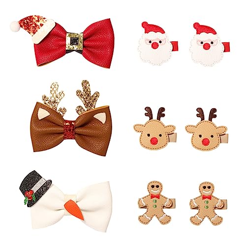 Ipetboom 9stücke Weihnachts Haarspangen Cartoon Haarnadel Weihnachts Haarnadel Festival Haarspangen Haarschmuck Junge Mädchen Haar Zubehör von Ipetboom