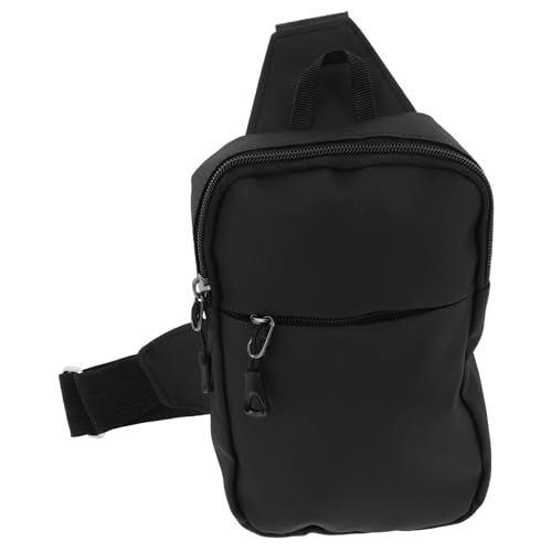 Ipetboom Ästhetisch Gürtel Tasche Trainieren Groß Griff Fanny Schulter Flasche Mode Mann Klein Gepäck Sport Ausbildung Wasser Sachen Laufen Brust Wandern Taille Zurück Oxford-Stoff Black von Ipetboom