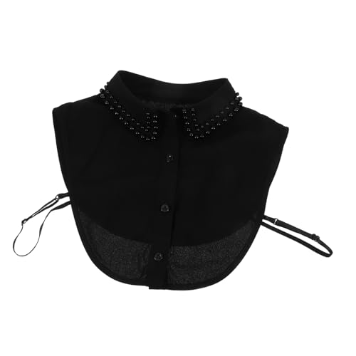 Ipetboom Abnehmbare Fake Kragen mit Perlenverzierung Eleganter Damen Hemdkragen aus Robustem Dekorativer Krageneinsatz für Blusen und Pullover Vielseitiges Accessoire für Casual und von Ipetboom