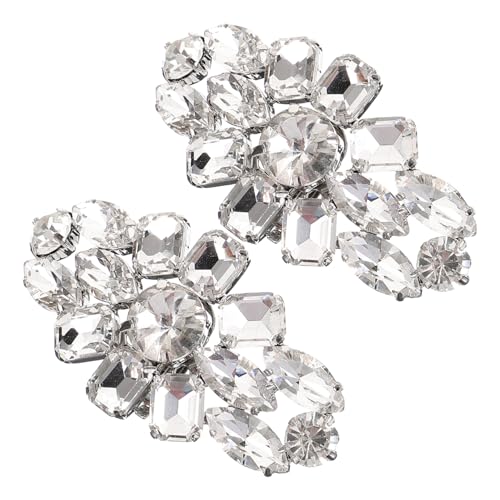 Ipetboom Abnehmbare Strass Schuhclips mit Schmucksteinen Dekorative Schuhschnalle für Damen High Heels Sandalen und Hochzeitsschuhe Einfach zu Befestigen Vielseitiger von Ipetboom