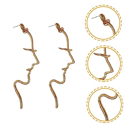 Ipetboom Abstrakte Damen Ohrhänger Zierliche Ohrringe Leicht Elegantes Design Dangle Earrings für Teen und Frauen Langlebiges Legierungsmaterial Geschenkidee von Ipetboom