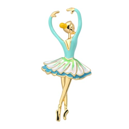 Ipetboom Alloy Ballett Mädchen Brosche Strass Verziert Modische Anstecknadel Leichter Schmuck für Damen und Vielseitige Deko Brosche von Ipetboom