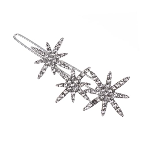 Ipetboom Alloy Haarschmuck Mit -rhinestones Eleganter Haarklammer Für Hochzeiten Und Feste Schimmernde Weihnachtsfrisur Damen-haaraccessoire von Ipetboom