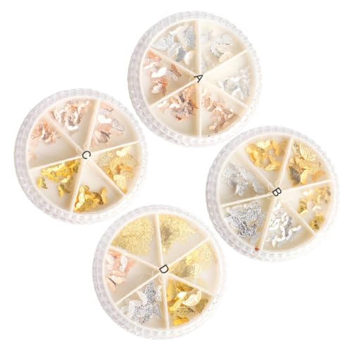 Ipetboom Alloy Patches Manicure Sticker Bunte Schmetterlinge Für Kreative Nagelkunst Selbstklebend Für Stilvolle Maniküre Und Dekoration Von Nägeln Handy Und von Ipetboom