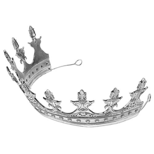 Ipetboom Alte Krone Herrenkronen Silberne Krone Prinzenkrone Für Männer König Geburtstagskrone Krone Der Freiheitsstatue Kronenkönig Der Männer Prinzessin Krone Königskrone Silver Metall von Ipetboom