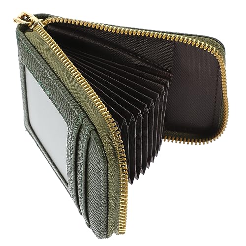 Ipetboom Kartenetui Aus Pu Und Aluminiumlegierung Tragbarer Kartenhalter Mit Reißverschluss Kartenhalter Für Kreditkarten Ausweise Und Visitenkarten Kompakt Und Leicht Für Reisen von Ipetboom