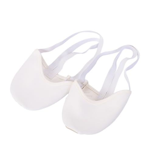 Ipetboom Anti-rutsch Tanzsocken Halbsohle Weiß Atmungsaktiv Ballett Bauchtanz Damen Mädchen Komfortabel Elastisch von Ipetboom