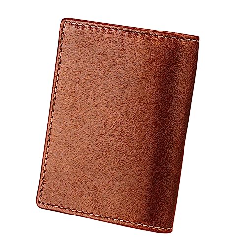 Ipetboom Antimagnetisches RFID Münzportemonnaie Funktionelle Ledergeldbörse Langlebige Geldbörse Funktionelle Ledergeldbörse Antimagnetische Geldbörse Antimagnetische Geldbörse Braun von Ipetboom