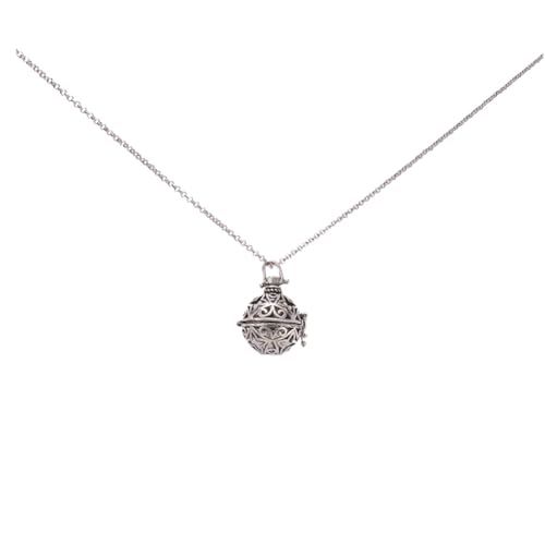 Ipetboom Aromatherapie Halskette Diffuser Locket Anhänger Retro Bronze mit Filigranem Muster Umweltfreundlich Nickelfrei Einfache Nachfüllung Stilvolles für Damen und Herren von Ipetboom