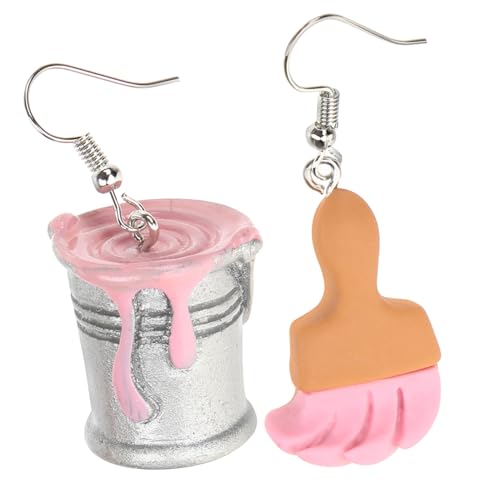 Ipetboom Pinselohrringe Asymmetrisch Für Damen Kunstohrringe Flippig Und Lustig Statement-ohrringe Für Teenager-mädchen Ästhetischer Ohrschmuck Für Alltag von Ipetboom