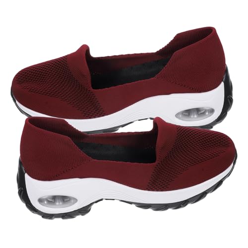 Ipetboom Atmungsaktive Freizeitschuhe Damen mit Luftkissensohle Flache Leichte Vielseitige Sommerschuhe für Frühling Winter Bequeme Flache Slipper für Alltag und Outdoor von Ipetboom