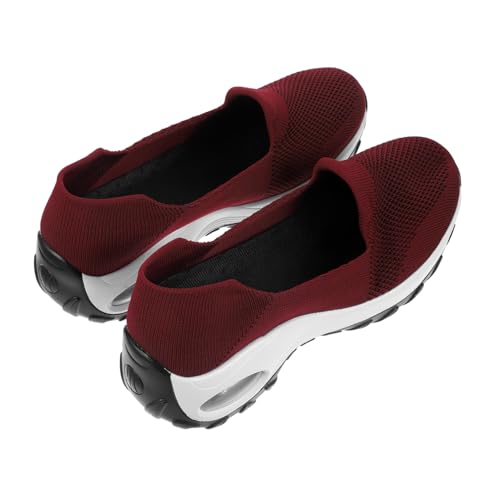 Ipetboom Atmungsaktive Shallow Mouth Damen Schuhe mit Luftkissendämpfung Leichtes Elastisch und Flache Freizeitsneaker für Frühling Herbst für Alltag und Reisen von Ipetboom