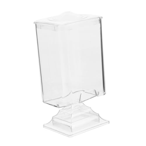 Ipetboom Aufbewahrung Sbox Für Nagel Handtücher Wattestäbchenhalter Wattepads Behälter Spender Für Dauerwellenpapier Wattepad-organizer Wattespender Rund Wattepadspender Transparent Plastik von Ipetboom