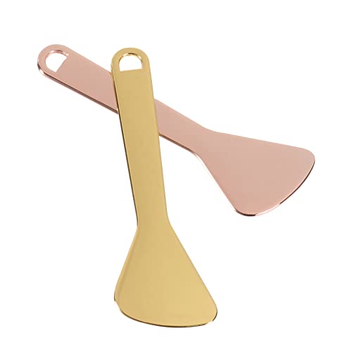 Ipetboom 2 Stück Augencreme Löffel Tragbare Make Up Schaufel aus Langlebigem Material Einfach zu Bedienen für Gesichtspflege für Augenmassage und Hautverbesserung für Unterwegs von Ipetboom