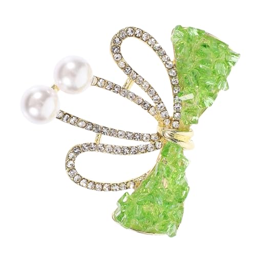 Ipetboom Ausgefallene Kristallbrosche mit Vollverzierte Strass Schleife Vintage Stil Anstecknadel aus Damen Brosche für Kleidung und Schal von Ipetboom
