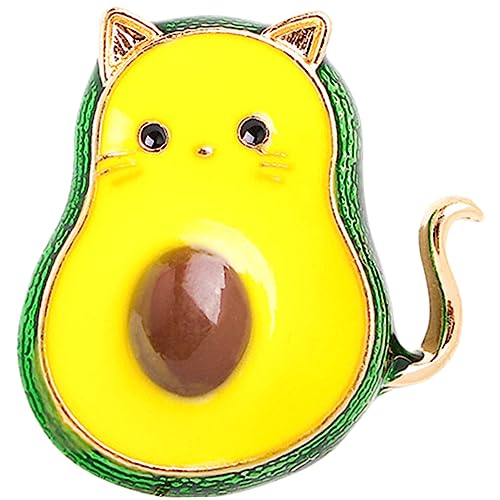 Ipetboom Avocado Katze Brosche Anstecknadel für Damen Tier Pin für Kleidung Taschen Hüte und Rucksäcke Süßes und Auffälliges Design für Verschiedene Anlässe Ipetboom Avocado Katze Brosche Anstecknadel für Damen Tier Pin für Kleidung Taschen Hüte und Rucksäcke Süßes und Auffälliges Design für Verschiedene Anlässe von Ipetboom