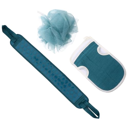 Ipetboom Badetuch Rückenziehtuch Duschtuch Mit Rückenstreifen Cyan Aus Hochwertigen Pflanzenfasern Praktisch Und Langlebig von Ipetboom