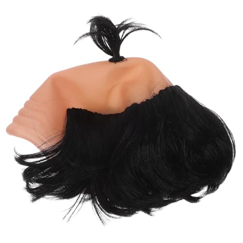 Ipetboom Bald Cosplay Perücke Lustiges Samurai Haarteil für Rollenspiele Kostümpartys Leicht Hitzebeständig Foto Requisite für Unvergessliche von Ipetboom