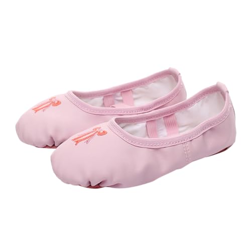 Ipetboom Ballettschuhe Elastisch Geteilte Ledersohle rutschfest Ballett Tanzschläppchen Für Yoga Tanz Training von Ipetboom