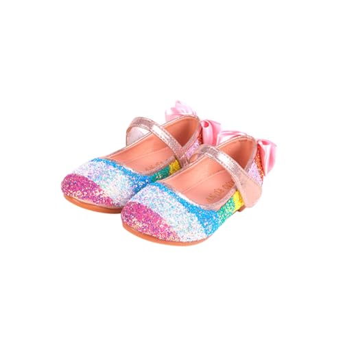 Ipetboom Ballettschuhe für Glitzernde Tanzschuhe mit Runder Spitze Weiche Verschleißfeste PU Sohle Strapazierfähige Tanzschuhe zum Üben und Tanzen von Ipetboom