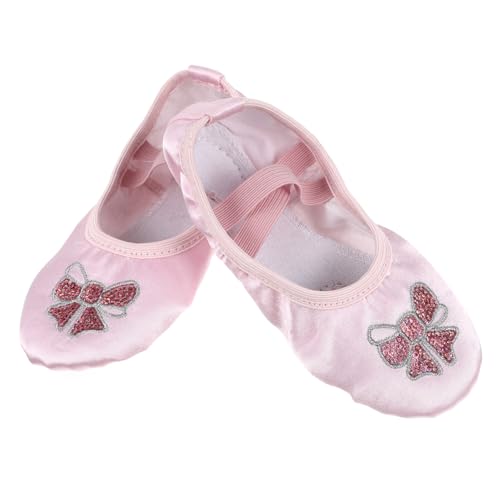 Ipetboom Ballettschuhe mit Geteilter Sohle Elastisch und Atmungsaktiv rutschfest für Yoga Jazz und Tanztraining Leichter Ballettslipper in und Flexibel für Mädchen von Ipetboom