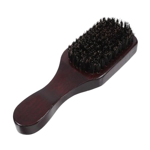 Ipetboom Multifunktions Bartbürste für Männer Bartpflegebürste mit Borsten Holzgriff Reinigungsbürste für Bart und Haare Friseurzubehör für und Ordentliche von Ipetboom