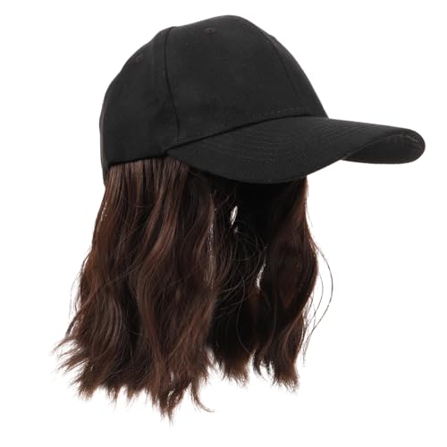 Ipetboom Lockige Baseballkappe Mit Perückenhut – Perückenkappe Für Frauen – Vielseitiges Modeaccessoire Für Den Alltag Partys Und Veranstaltungen von Ipetboom