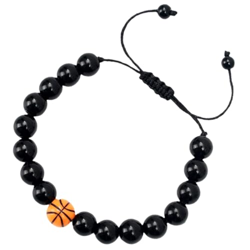 Ipetboom Basketball Armband Herren Sportlich Kompakt mit Basketball anhänger Modisches Geschenk für Jungen und Männer Freizeit Freizeitkleidung von Ipetboom