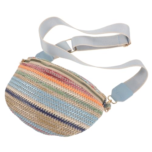 Ipetboom Bauchtasche Für Damen Woven Fanny Pack Vielseitige Gürtelbeutel Für Reisen Freizeit Strand Leicht Stylisch Umhängetasche Für Sommer von Ipetboom