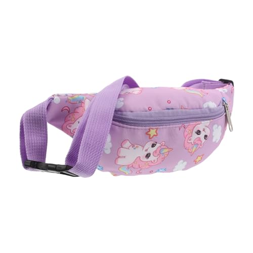 Ipetboom Bauchtasche Verstellbar Leichte Sport Hüfttasche mit Süßem Pferde-Motiv für Mädchen Crossbody Umhängetasche für Reisen Schule und Freizeit Praktische Mädchen Gürteltasche von Ipetboom