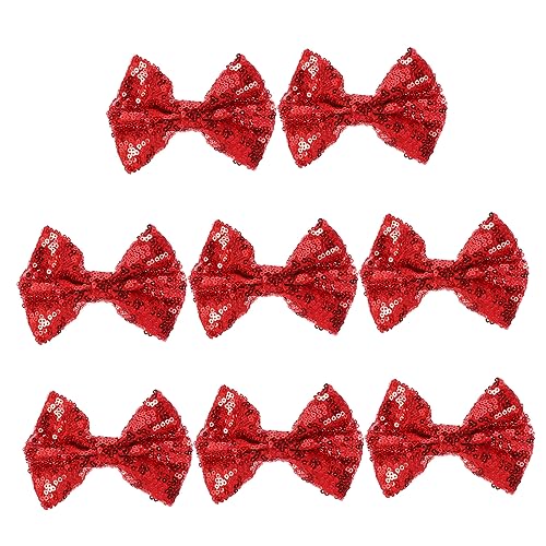 Ipetboom 8stücke Haarnadel Schleife Mit Pailletten Für Mädchen Frauen Haarnadel Clip Barrettes Haarspangen Aus Strapazierfähigem Material Hautfreundlich Für Verschiedene Outfits von Ipetboom