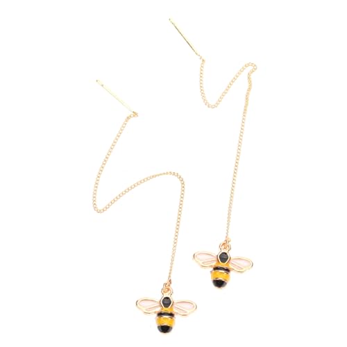 Ipetboom Biene Ohrhänger Damen Lange Hängende Kettenohrringe Süße Aesthetic Schmuck für Alltag und Party von Ipetboom